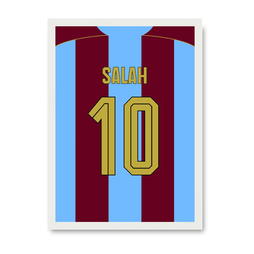 Mo Salah Trabzonspor Poster 2026/27, weisser Rahmen
