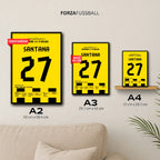 Felipe Santana Dortmund Poster – Siegtreffer gegen Malaga, in A2, A3 und A4