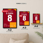 Gabriel Sara wird zum MVP beim 5:2 gegen Juve Fußball Poster mit Rahmen