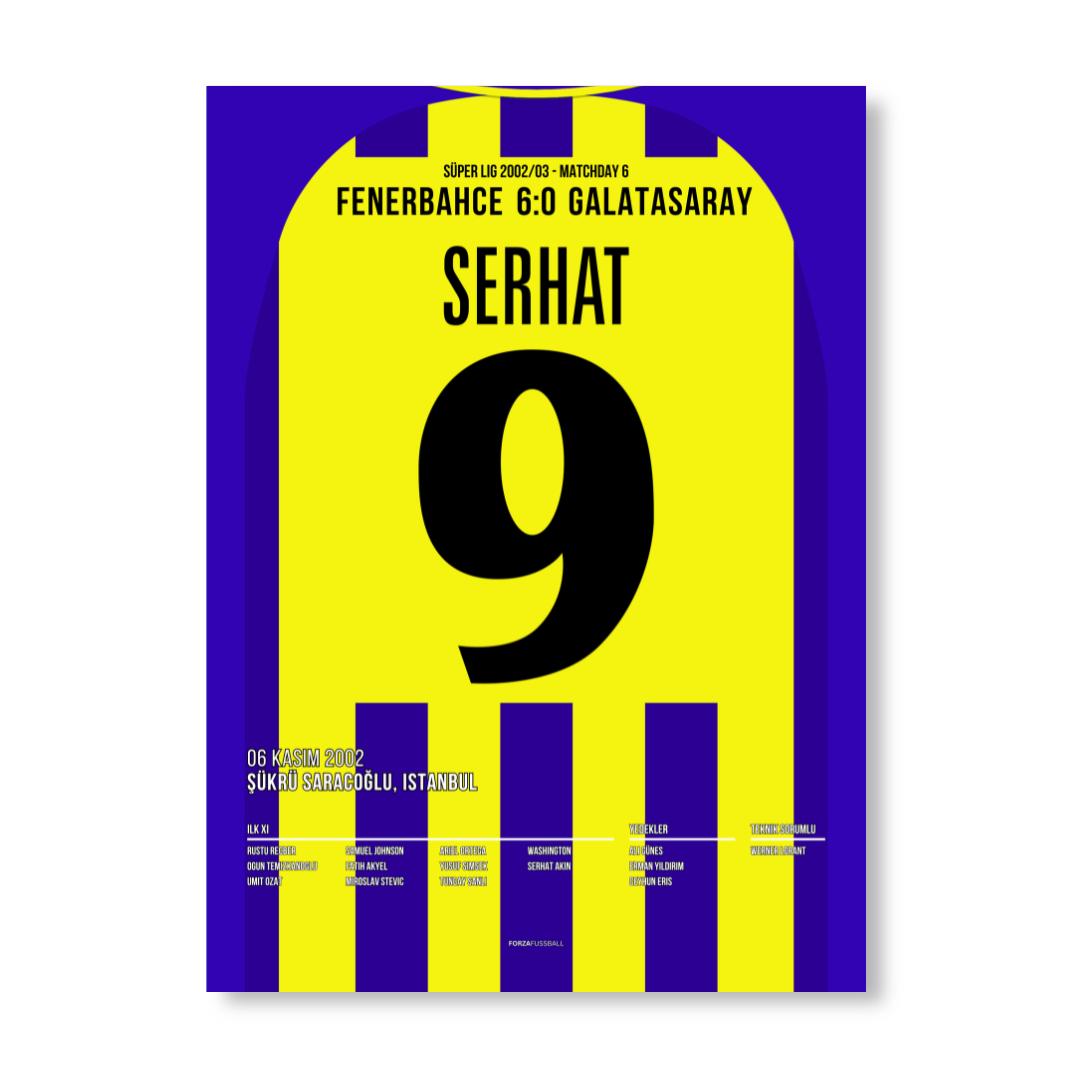 Serhat Akin´s Doppelpack beim 6:0 Derbysieg vs Gala Fußball Poster mit Rahmen
