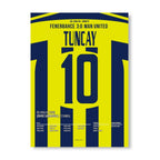 Tuncay Sanli wird zum Hattrick Hero gegen ManU Fußball Poster mit Rahmen