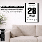 Poster kommt fertig gerahmt und montagefertig an