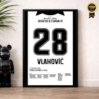 Vlahović Besiktas Poster im Wohnzimmer