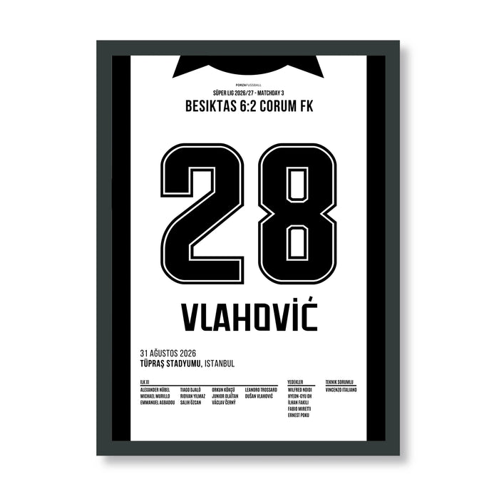 Vlahović nets a hat-trick on his first Besiktas start