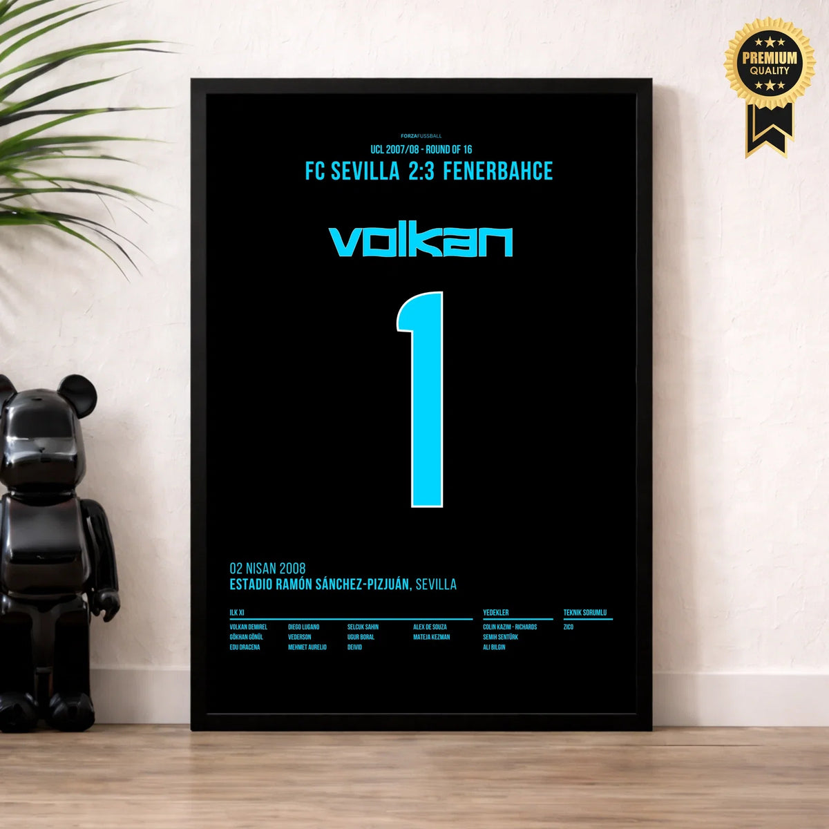 Volkan Fener Poster im Wohnzimmer