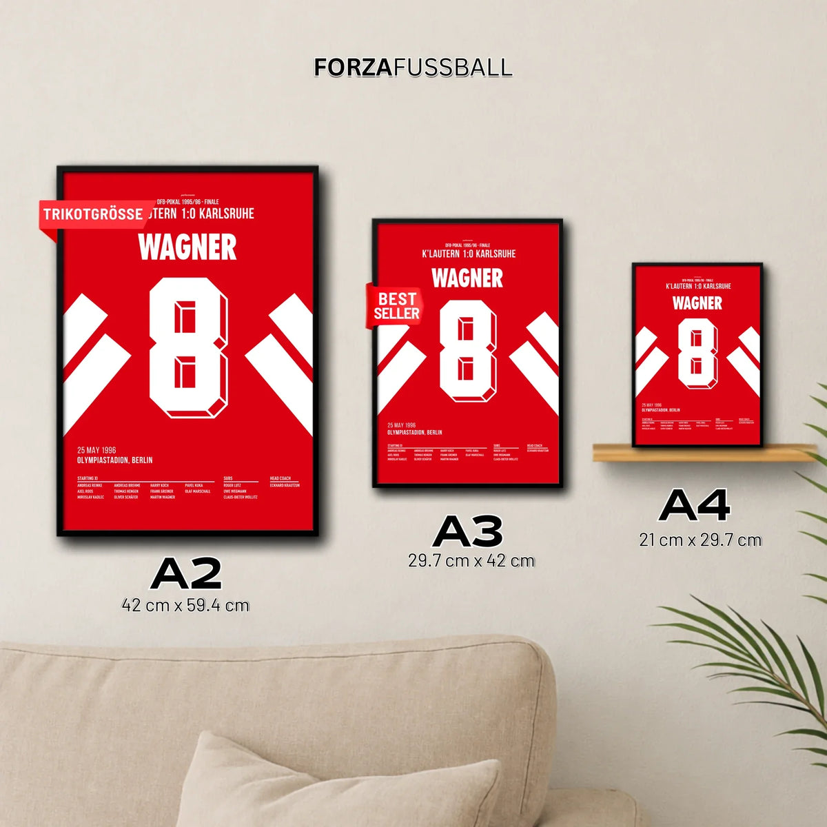 Wagner Kaiserslautern Poster in A2, A3 und A4